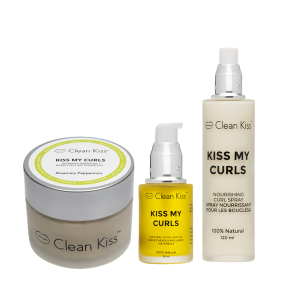 Curly Hair Natural Products Set ~ Kiss My Curls Nourishing Trio